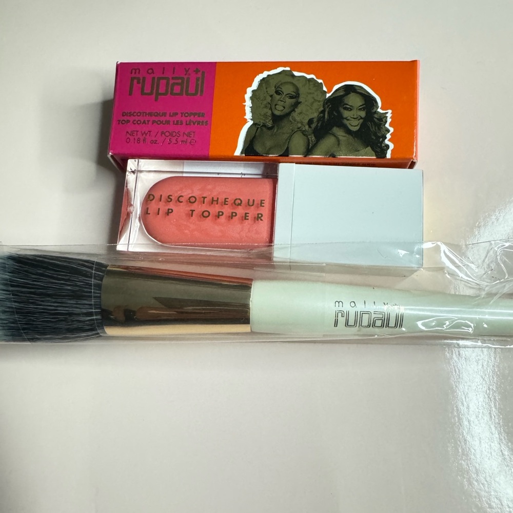 Mally and RuPaul  Lip Topper and makeup brush -